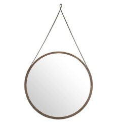 Bon marché ???? Paris Prix Miroir à Suspendre Design Julia 75cm Naturel ????