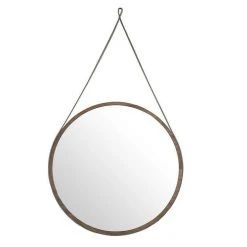 Bon marché 🤩 Paris Prix Miroir à Suspendre Design Julia 75cm Naturel 🔥