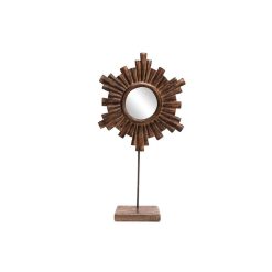 Acheter ???? HEART OF THE HOME Miroir En Bois Ethnique Kaya - L. 27 X H. 46 Cm - Marron ????