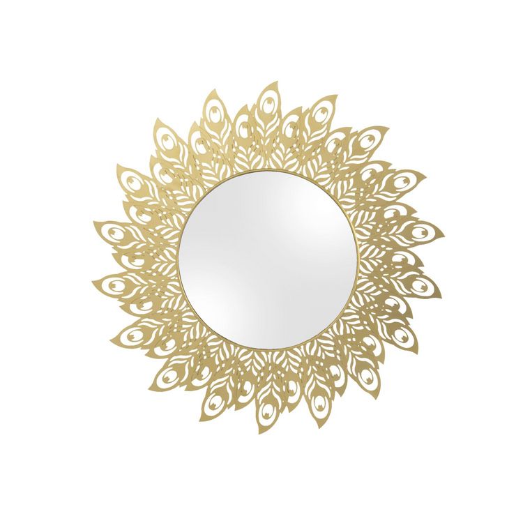 PRESENT TIME Miroir en métal filaire Plume - Diam. 60 cm - Doré Bon marché ???? PRESENT TIME Miroir En Métal Filaire Plume - Diam. 60 Cm - Doré ✔️ -ATMOSPHERA Shop unnamed file 966