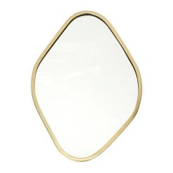 Coupon ???? Paris Prix Miroir Mural Déco Contour Ovale 34cm Or ????
